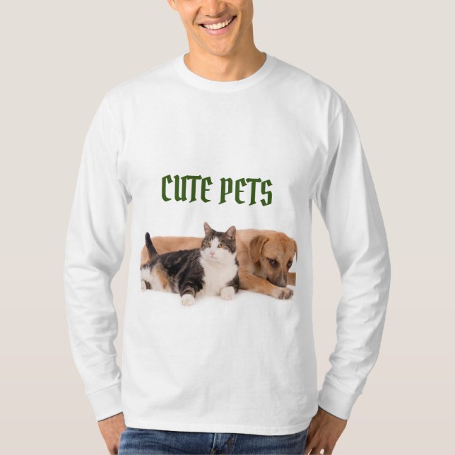 CUTE PETS, FUNNEY PETS T SHIRT (Framsida)