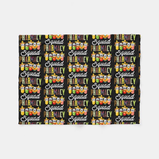 Cute Pharmacy Squad Pharmacist Sombrero Pills Fleecefilt (Framsidan (Horisontell))