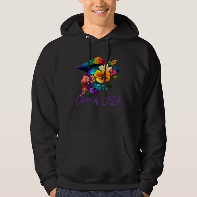 Cute PhD Graduation 2024 Doctorate Degree Psycholo Hoodie (Framsida)