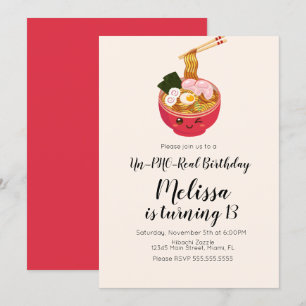 Cute Pho Oriental Birthday Dinner Restaurang Inbjudningar