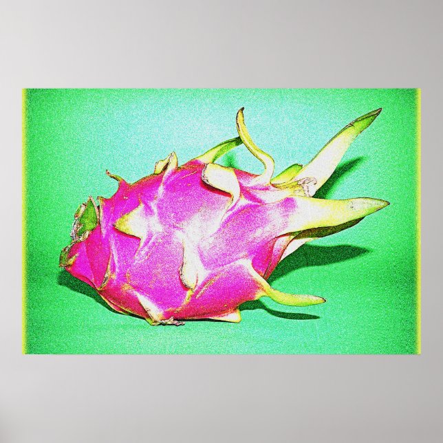Cute Photo "Bright Dragon Fruit". Köp nu Poster (Framsidan)