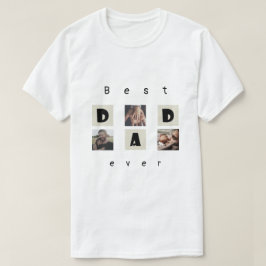 CUTE Photo Collage- Lycklig Fars dag T-Shirt
