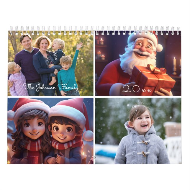 Cute Photo Family Årskalender Kalender (Omslag)