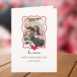 Cute Photo Heart Make-kort av alla hjärtslag Helgkort