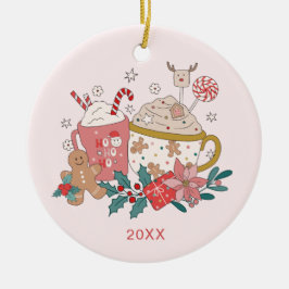 Cute Photo jul-prydnad Julgransprydnad Keramik