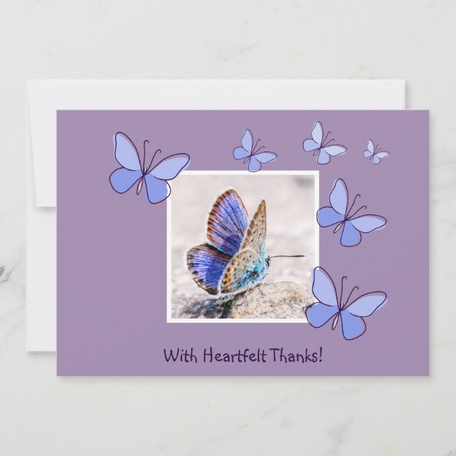 Cute Photo - med ett hjärtligt tack! Tack för ditt Inbjudningar (Framsida)