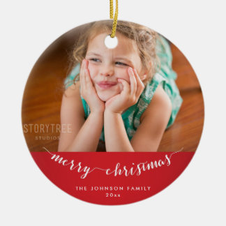 Cute Photo Personlig Julgran Ornament