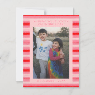 Cute Photo Valentines day Card Julkort