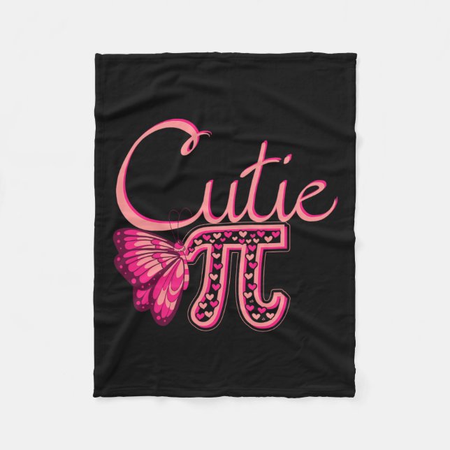 Cute Pi Butterfly Math Helgdag Mathematics Funny P Fleecefilt (Framsidan)