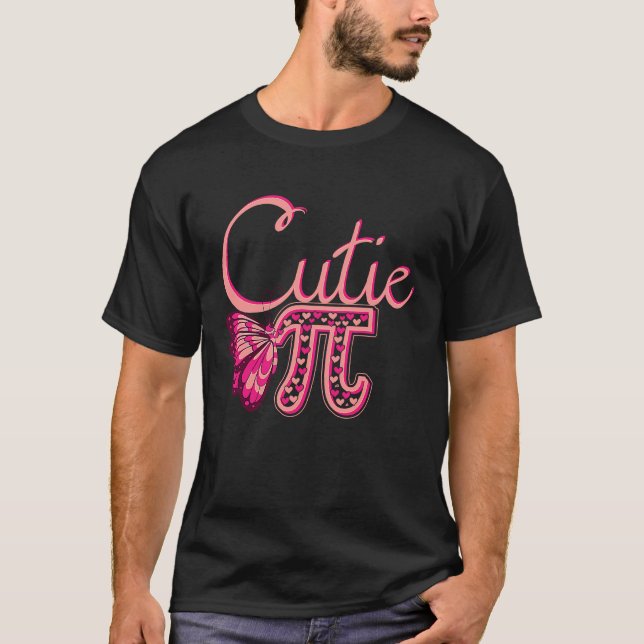 Cute Pi Butterfly Math Holiday Mathematics  Pi Day T Shirt (Framsida)