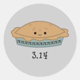 Cute Pi-dagen 3.14 Runt Klistermärke