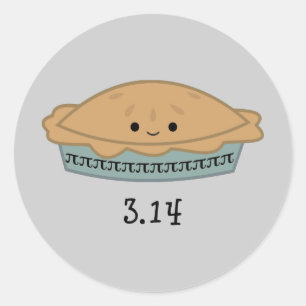 Cute Pi-dagen 3.14 Runt Klistermärke