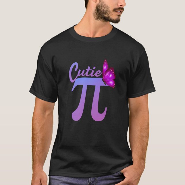 Cute Pi Day Math Day Teacher Women girls Cutie Pi  T Shirt (Framsida)