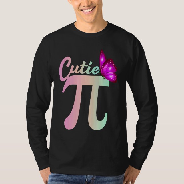 Cute Pi Day Math Day Teacher Women girls Cutie Pi  T Shirt (Framsida)