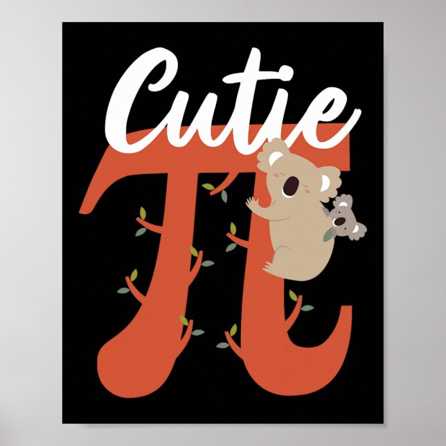 Cute Pi Day Mathematics Cutie Paj av Poster (Framsidan)