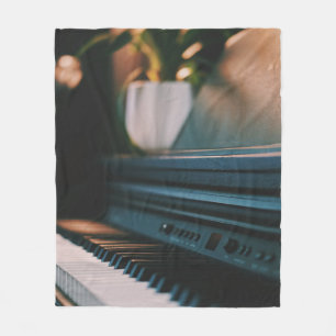 Cute Piano Artwork Fleecefilt