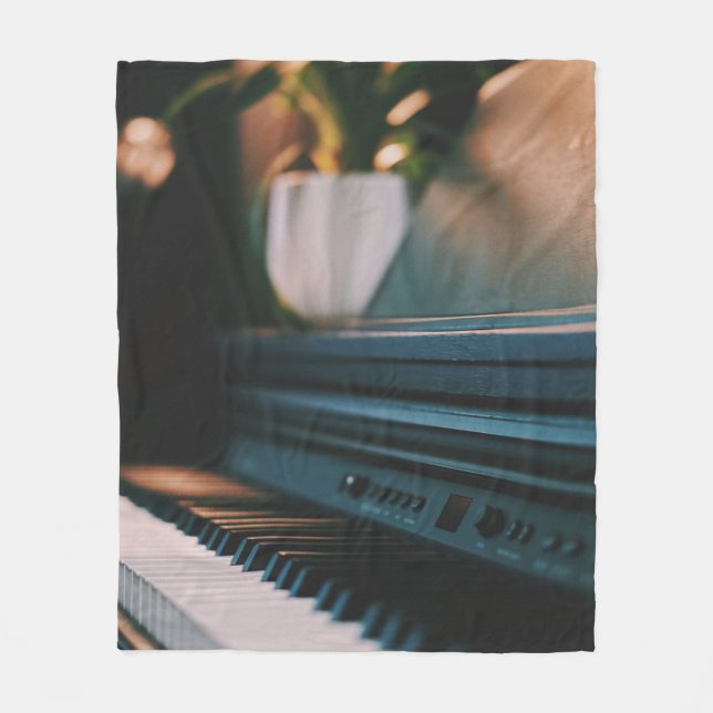 Cute Piano Artwork Fleecefilt (Framsidan)