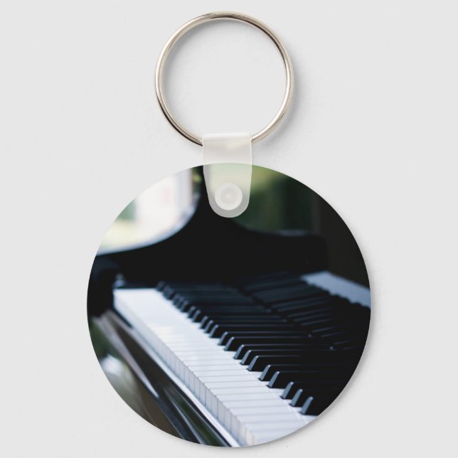 Cute Piano Artwork Nyckelring (Framsida)