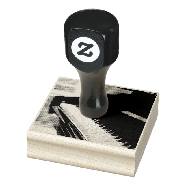 Cute Piano Artwork Stämpel (Stämpel)