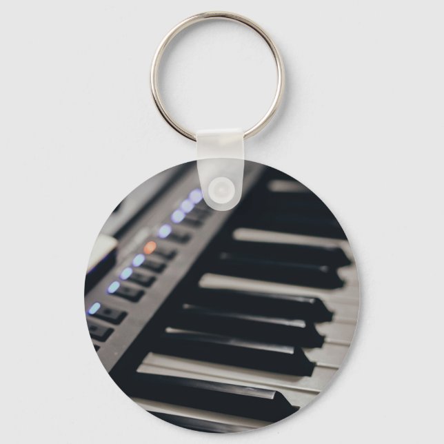 Cute Piano Design Nyckelring (Framsida)