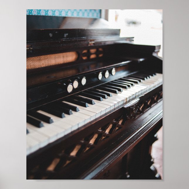 Cute Piano Design Poster (Framsidan)
