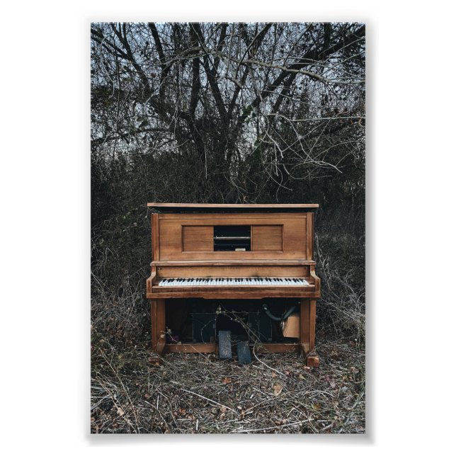 Cute Piano Fototryck (Framsidan)