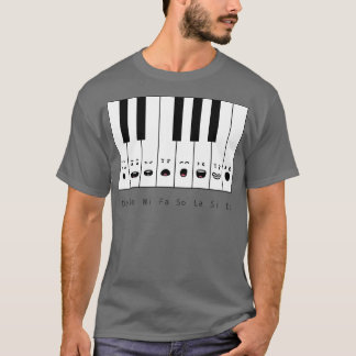 Cute Piano Notes T Shirt