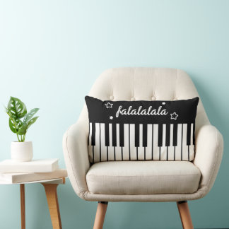 Cute Piano Tangentbord Falalalala Music Lumbarkudde