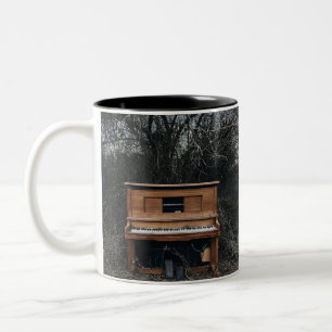 Cute Piano Två-Tonad Mugg