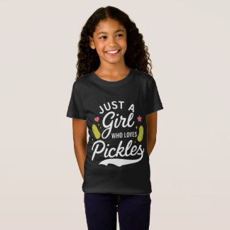 Cute Pickle Älskare Girl T Shirt