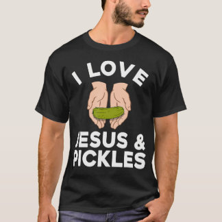 Cute Pickle Design For Men Women Kids Jesus Pickle T Shirt