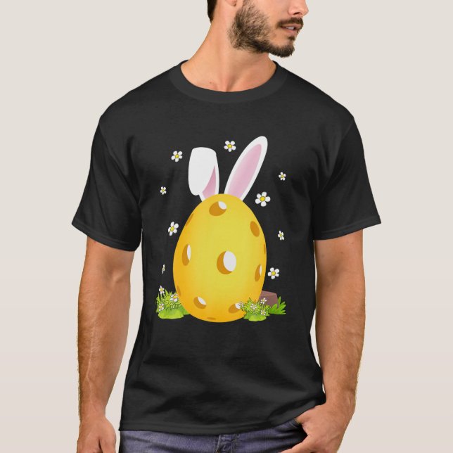 Cute Pickleball Påskägg Bunny Påsk Day Gift M T Shirt (Framsida)