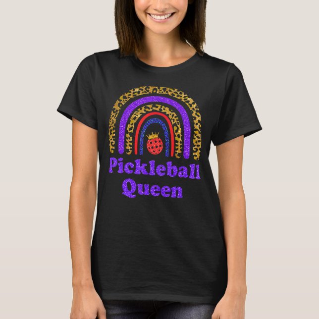 Cute Pickleball Queen for Women I Kärlek Picklebal T Shirt (Framsida)