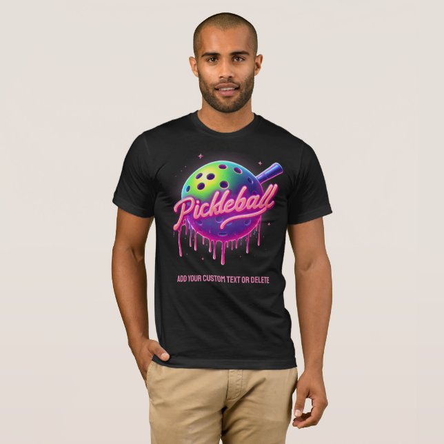 Cute Pickleball-skjutplan för sport Älskare T Shirt (Hel framsida)