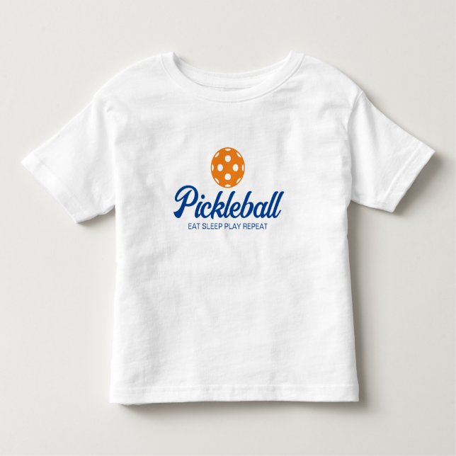 Cute-pickleball sport t-shirt för småbarn (Framsida)