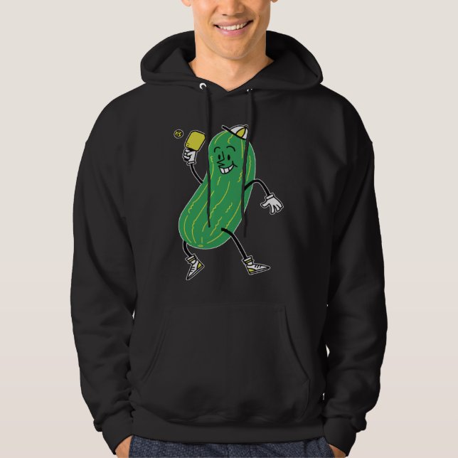 Cute Pickles Hat Hoodie (Framsida)