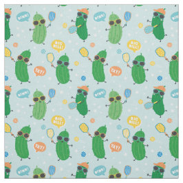 Cute Pickles spelar Pickleball Tyg