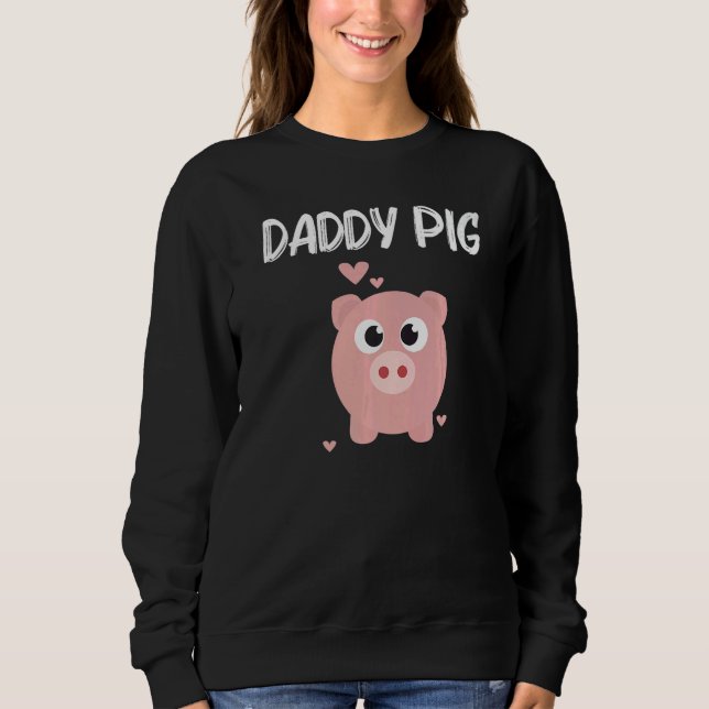 Cute Pig Designs For Dad Men  Farming Animal Pigle T Shirt (Framsida)