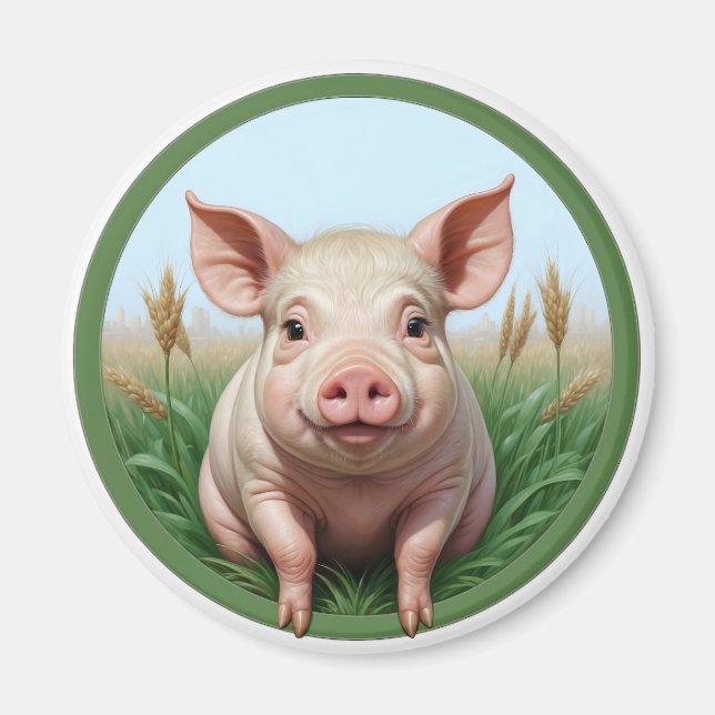 cute pig magnet (Framsidan)