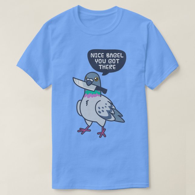 Cute Pigeon med Knivar T Shirt (Design framsida)