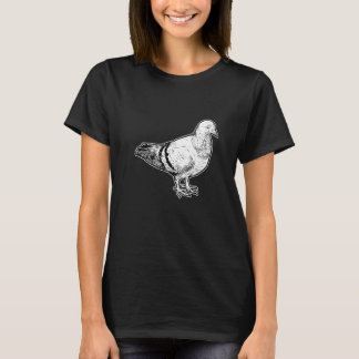 Cute Pigeon Sketch Pigeon Ornithology Bird T Shirt