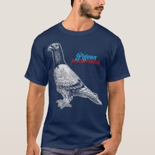 Cute Pigeon Tävla Älskare Kärlek Pigeons Costum T Shirt