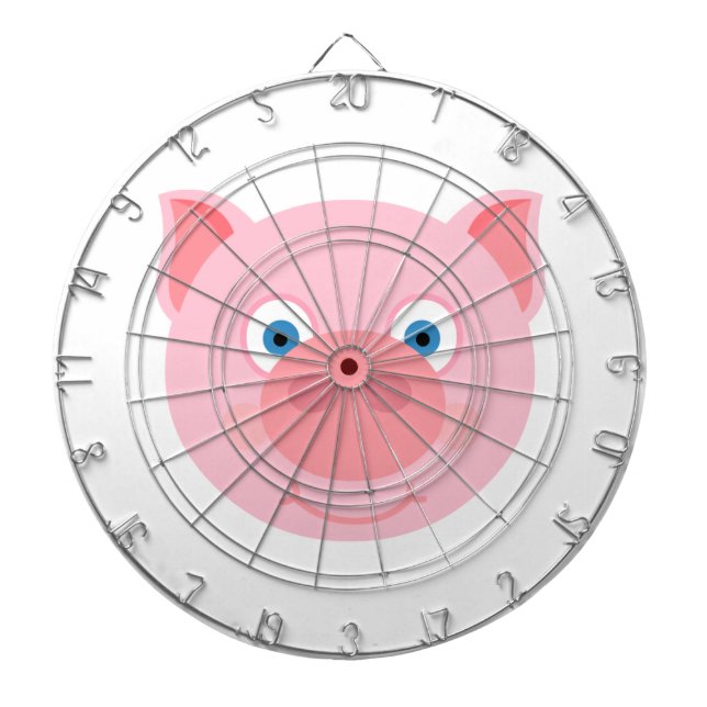 Cute pigg ansikte darttavla (Framsidan)