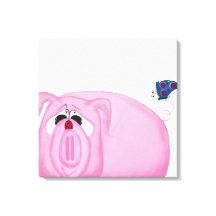 Cute Piglet Chumley och vackra vänner