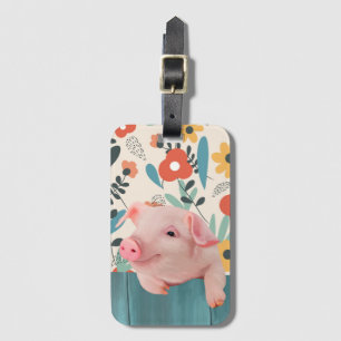 Cute Piglet/Cute Baby djur Bagagebricka
