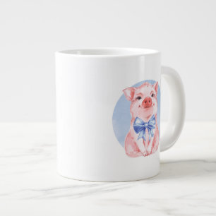 Cute piglet och buggben jumbo mugg