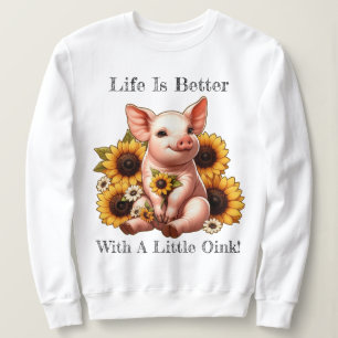 Cute Piglet, omringat av solblommor T Shirt