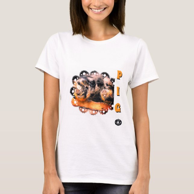 Cute Pigs Pig Piggy for a true fan T Shirt (Framsida)