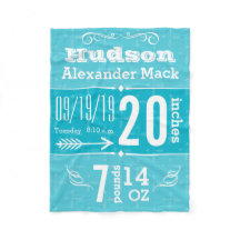 Cute Pil Mönster valfri Färg Baby Blanket