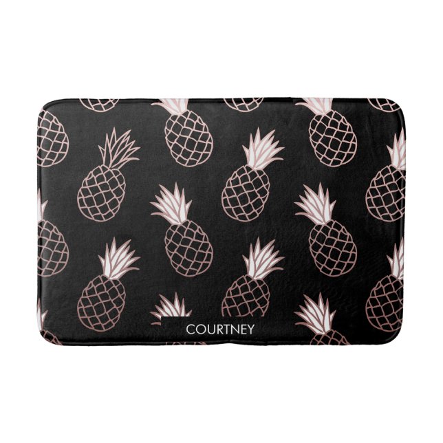 Cute Pineapple Mönster Badrumsmatta (Framsidan)